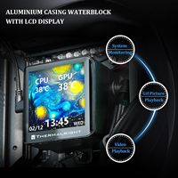Refrigerador líquido para CPU todo en uno Thermalright Frozen Vision 360 ARGB Black V2 con pantalla LCD cuadrada de 2,88 pulgada
