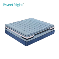 Matelas en mousse à mémoire de forme de luxe haut de gamme, prix usine, tailles Queen et King, matelas souple à ressorts ensachés en mousse à mémoire de forme compressée
