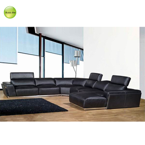 Divano Angolare a U in Pelle all'Ingrosso, <span class=keywords><strong>Moderno</strong></span> con Base in Metallo per <span class=keywords><strong>Soggiorno</strong></span>/Appartamento/Villa/Hotel - Product Image 5