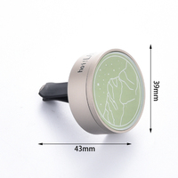Diffuseur de parfum de voiture vert créatif Patten Diffuseur de parfum de voiture d'intérieur