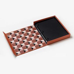 Tùy chỉnh vải 3 Vòng chất kết dính Bàn cà phê Album ảnh với hộp và màu đen dính bên trong trang - Product Image 2