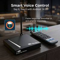 Penjualan Tersertifikasi untuk VSeeBox V6 Pro Plus TV Box Model Terbaru Android 15 Remote Control Suara dengan Lampu Latar Allwinner H618 8K Dual