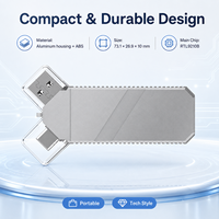 Boîtier SSD M.2 NVMe SATA double interface, 10 Gbps USBC & USBA 3.2 Gen2, boîtier en aluminium prend en charge 8 To et 2242/2230 pour Win/Mac/Linux