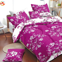 Parure de lit de créateur en gros 3 places, drap de lit, ensemble de draps 4 pièces avec taies d'oreiller
