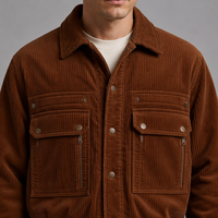 Veste bomber pour homme, design vintage streetwear, 100% coton, 360g, respirante, coupe ample, fermeture éclair, fabrication OEM XUCHANG, haute qualité.