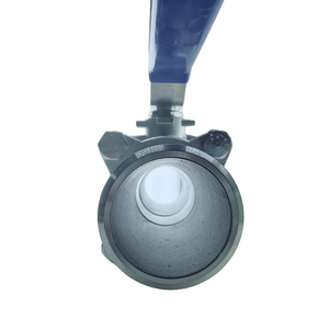 صمامات تدفق المياه اليدوية DN8-DN100 مقاومة للتآكل من الفولاذ المقاوم للصدأ 304/316، صمامات كروية للزيت والبخار عالية الحرارة بأطراف شفة OEM - Product Image 3