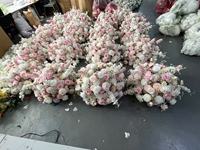 Dekorasi Bunga Bola D-FB07 untuk Pernikahan, Bunga Bola Pernikahan Buatan, Rangkaian Bunga Mawar Pink dan Hydrangea