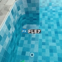 Revestimiento de PVC Ignífugo JS, Ecológico, Resistente al Agua, con 20 Años de Vida Útil para Piscinas y Parques Acuáticos Públicos