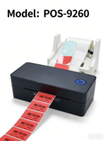 Printer Label Thermal Desktop BT 9260 Pabrikan 100mm 4 Inch Bekas Garansi 1 Tahun Pengiriman Ekspres Label Waybill Logistik