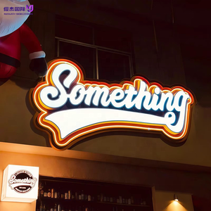 Enseigne néon métallique peinte avec boîtier en <span class=keywords><strong>fer</strong></span>, boîte à lumière LED extérieure pour logo <span class=keywords><strong>de</strong></span> bar, entreprise et entrée <span class=keywords><strong>de</strong></span> bâtiment, personnalisable (conception gratuite) - Product Image 3