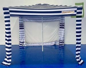 Cabane de plage extérieure moderne à cadre <span class=keywords><strong>en</strong></span> <span class=keywords><strong>aluminium</strong></span> de 2.2*2.2M avec couleur et logo personnalisés pour une utilisation <span class=keywords><strong>en</strong></span> mobilier d'extérieur - Product Image 4