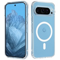 Coque transparente pour Google Pixel, protection antichoc en PC et TPU 2 en 1, coque de téléphone magnétique transparente pour Google Pixel 10 Pro XL 9A 9 Pro