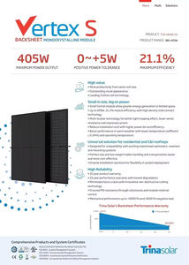 Panneau solaire monocristallin Trina TSM-DE09C.05, 182 mm, 120 cellules, grille noire, dos transparent, demi-cellules PERC, 21,1 % de rendement - Product Image 3
