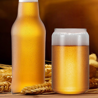 Meilleures ventes : Gobelet en verre pour sublimation 12OZ 16OZ 20OZ, avec couvercle et paille, pour thé glacé, bière, boba, soda, canettes