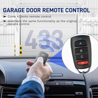 Télécommande universelle de remplacement pour porte de garage et portail électrique 433,92 MHz