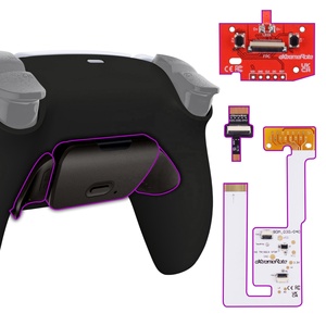 ปุ่มโลหะสีดำแท้ RISE V3 Remap Kit ปุ่มพายด้านหลังสำหรับคอนโทรลเลอร์ PS5 - Product Image 1