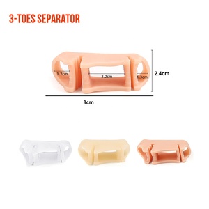 Separador Hallux Valgus Separador de dedos ajustable Corrector de dedos suaves Plantillas Soporte de arco Protector de dedos de juanete grande para <span class=keywords><strong>chanclas</strong></span> - Product Image 5