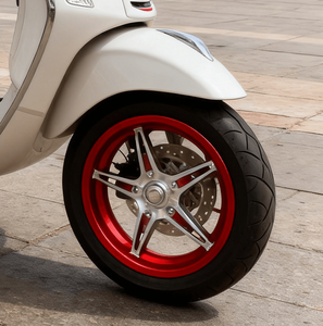 CNC Billet Motorcycle <b>Wheels</b> for Vespa - 12*3.0J Front & Rear Direct Fit | Tropical & Temperate Climate Adaptable - Product Image 6