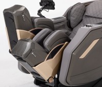 Sillón de Masaje Corporal Completo Avanzado con Masaje de Pies, Mecanismo 4D, Riel SL, Ejercicio de Estiramiento para Relajación en el Hogar y Recuperación Diaria