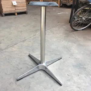 Gambe per tavoli in alluminio di nuova concezione base per tavolino a 4 stelle gamba per mobili in metallo per esterni