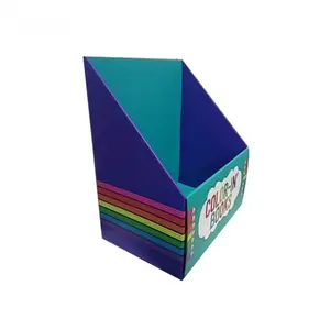 Caixa de papelão PDQ com design personalizado para exibição de lápis