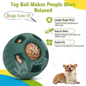 Новинка, лидер продаж, резиновый мячик для медленного лизания закусок, игрушка для домашних животных, Интерактивная игрушка для жевания, мяч для собак