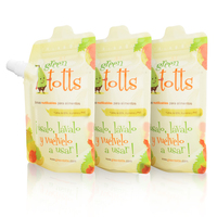 LT Recyclable Mini Verrouillable Liquide Plastique Lait Bébé Nourriture Boisson Jus Squeeze Sacs Flip Cap Stand Spout Pouches Sac Emballage