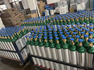 Anpassbarer 20lb <span class=keywords><strong>CO2</strong></span>-Zylinder nach ISO7866-Standard, 13,4L <span class=keywords><strong>CO2</strong></span>-Gas-Aluminiumzylinder - Product Image 3