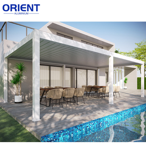 Kits de pergola en aluminium bioclimatique, pergola en aluminium motorisée à lames orientables pour l'extérieur - Product Image 6