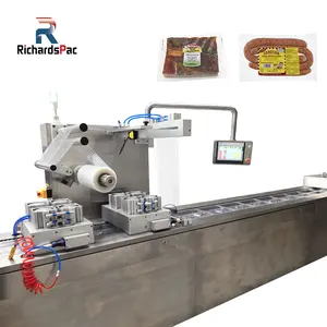 Advanced Thermoforming Packaging Machine For Dates Cheese Meat Steak Sausage Bacon Meat Ball Eggs Jerky Meat