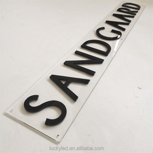 Precio de fábrica, logotipo de marca personalizado, placa de puerta, letrero acrílico no luminoso, letrero de número de casa de vestíbulo de oficina - Product Image 2