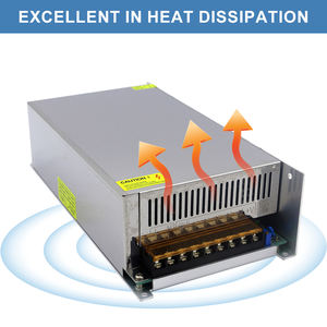 Fuente <span class=keywords><strong>de</strong></span> Alimentación Conmutada Industrial ESANN <span class=keywords><strong>de</strong></span> 1000W 24V 41.5A, CA 110V-220V a CC 24V Regulada, Carcasa <span class=keywords><strong>de</strong></span> Aluminio, IP20, Interior, Bajo Costo - Product Image 4