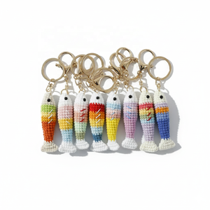 Porte-clés en crochet personnalisé, porte-clés en tricot fait main, animal en peluche, cadeau personnalisé, vente en gros OEM - Product Image 6