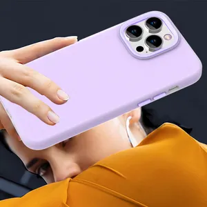 Translucent Frosted Solid Color Phone Case Anti-Drop Camera Lens Protection Accessories For IPhone 13