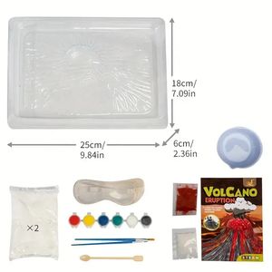 DIY STEM-Kit d'apprentissage éducatif et magique du <span class=keywords><strong>volcan</strong></span>, jouet d'expérimentation, expériences de laboratoire, bricolage scientifique, jouets éducatifs pour enfants - Product Image 6