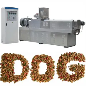 Línea completa de máquina de comida para perros de 1 tonelada por hora