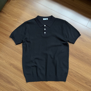 Polo de Manga Corta con Textura Jacquard Estilo BC, Camiseta Informal para Oficina, Unisex, Lote Pequeño Personalizado, Nueva Colección de Verano - Product Image 2
