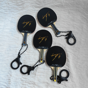 3D-Gedruckter Mini-Tischtennisschläger-Anhänger, Maßgefertigter Sternen-Signatur-Anhänger 8cm Fan Zhendong ALC SZLC Hurricane Serie Sammlerstück - Product Image 2