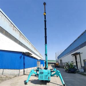 رافعة زاحفة عنكبوتية بحمولة <span class=keywords><strong>3</strong></span> أطنان تعمل بالديزل مع نظام هيدروليكي كامل ومحرك يوتشاي وارتفاع رفع 10 أمتار، معدات رفع صغيرة - Product Image 5