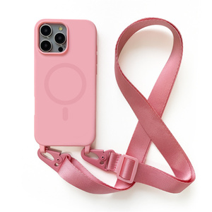 <span class=keywords><strong>Coque</strong></span> en silicone magnétique TPU souple pour <span class=keywords><strong>iPhone</strong></span> 17 Pro Max avec lanière de cou, sangle de cou, couverture magnétique pour <span class=keywords><strong>iPhone</strong></span> 12 13 14 15 16 16e - Product Image 6
