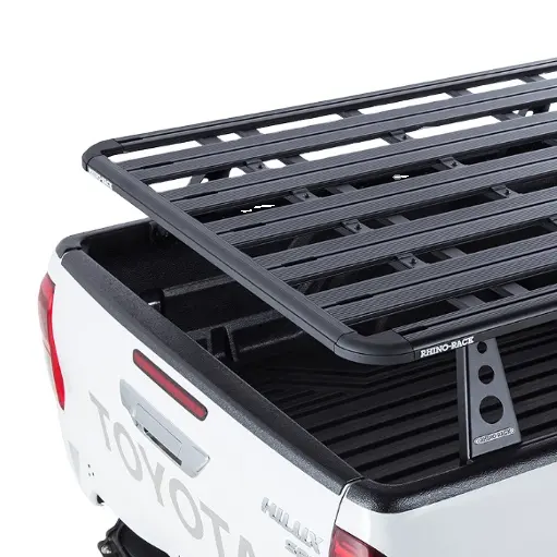 Neue Stil aluminium Korb Dach Rack und Roll Bar für Toyota Hilux und Revo Pickup
