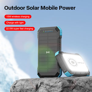 เครื่องชาร์จพลังงานแสงอาทิ<span class=keywords><strong>ต</strong></span>ย์20000มิลลิแอมป์<span class=keywords><strong>แบ</strong></span><span class=keywords><strong>ต</strong></span>เตอรี่โพลีเมอร์ที่ทนทานพร้อมไฟ<span class=keywords><strong>ต</strong></span>ั้งแคมป์คู่สำหรับโทรศัพท์มือถือออกใหม่ - Product Image 2