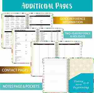 Cross-Border 26 Years English <b>A5</b> Loose-Leaf Paper Cover Spiral Diary 365 Days Work <b>Planner</b> English Schedule Book - Product Image 2