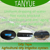 100% plastique DN 16mm système d'irrigation goutte à goutte sous la surface goutteur intérieur plat ruban d'irrigation goutte à goutte pour les cultures en rangée arrosage Irrigation