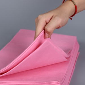 <span class=keywords><strong>Drap</strong></span> de lit jetable imperméable en tissu non tissé rose sans trou pour spa, salon de beauté, massage - Product Image 4