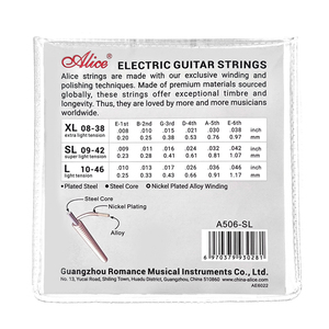 Bộ Dây đàn Guitar điện bằng thép siêu nhẹ Alice A506 - Product Image 6