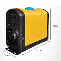 Chauffage de véhicule portable 12V avec télécommande et chauffage rapide, adapté aux camions, camping-cars et véhicules de chantier