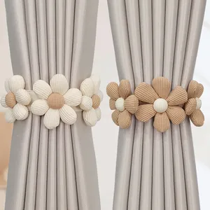 Flower one-pair package creative mesh curtain magnetic tiebacks inspire fairy curtain tieback curtain tiebacks with magnet