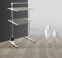 Séchoir à air électrique de grande puissance, w, support de séchage pliant, avec tube en acier inoxydable