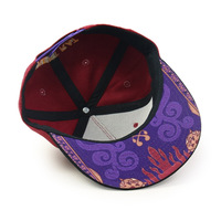 Casquette Snapback en Coton Lavé Respirant avec Broderie 3D Stéréo Rétro pour Sports de Plein Air et Voyages
